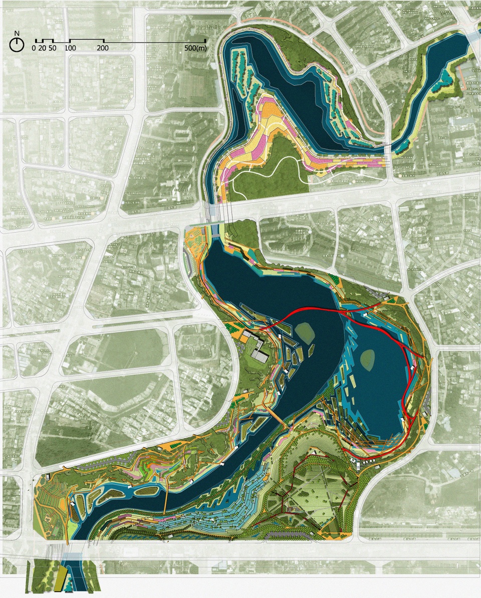 meishe river greenway and fengxiang park haikou china by turenscape