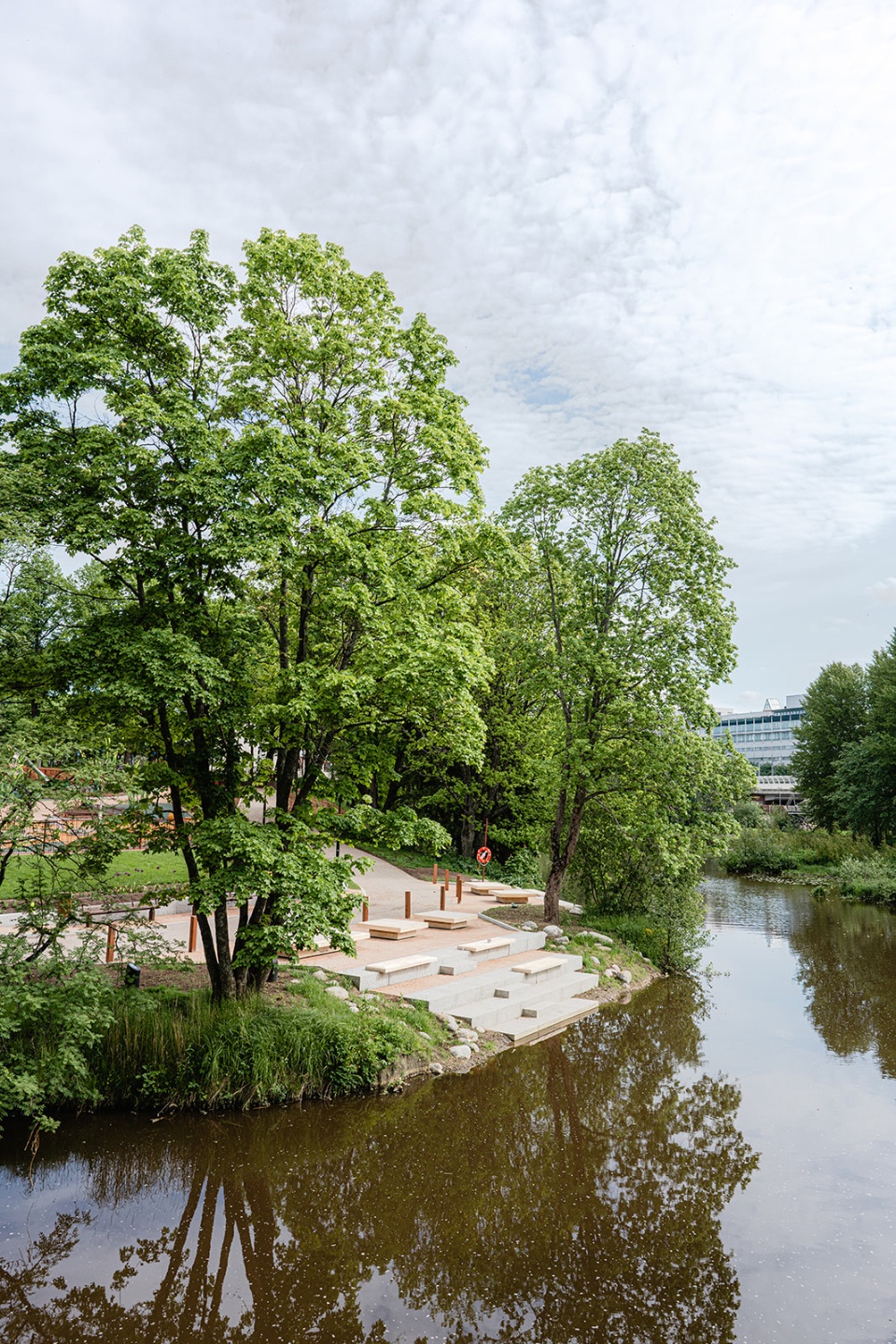 avik river reed playground and river park by loci landscape architects
