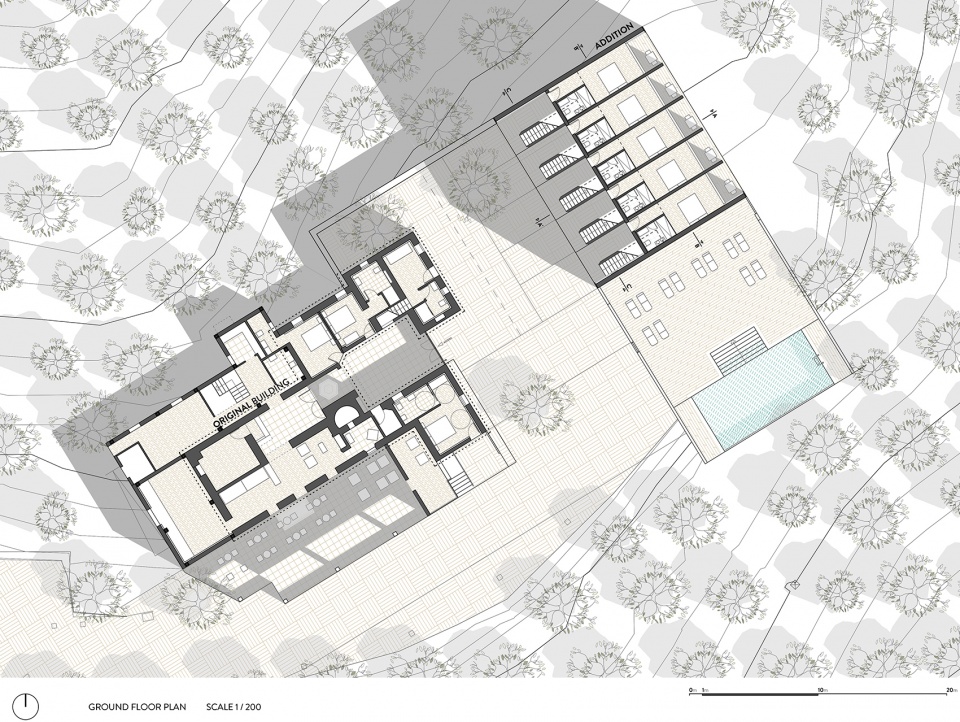 rural hotel in an olive grove by gana arquitectura