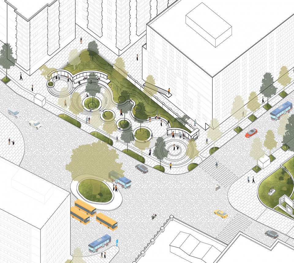 Dongshan South Square community Park renovation China by WAY Architects
