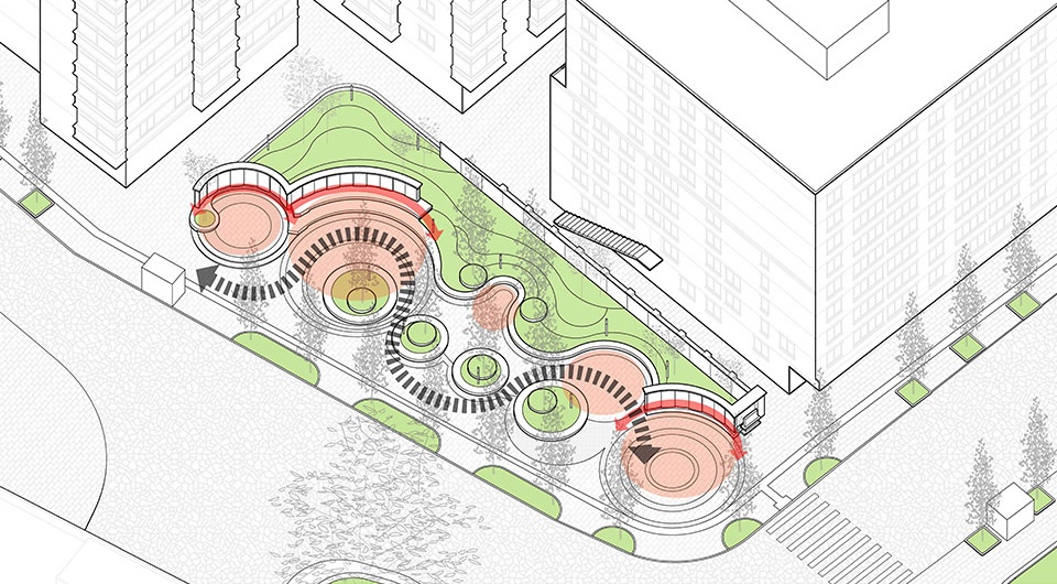Dongshan South Square community Park renovation China by WAY Architects