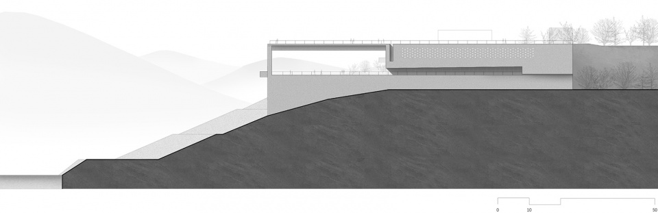 yunyang riverfront visitor center in chongqing china by atelier deshaus