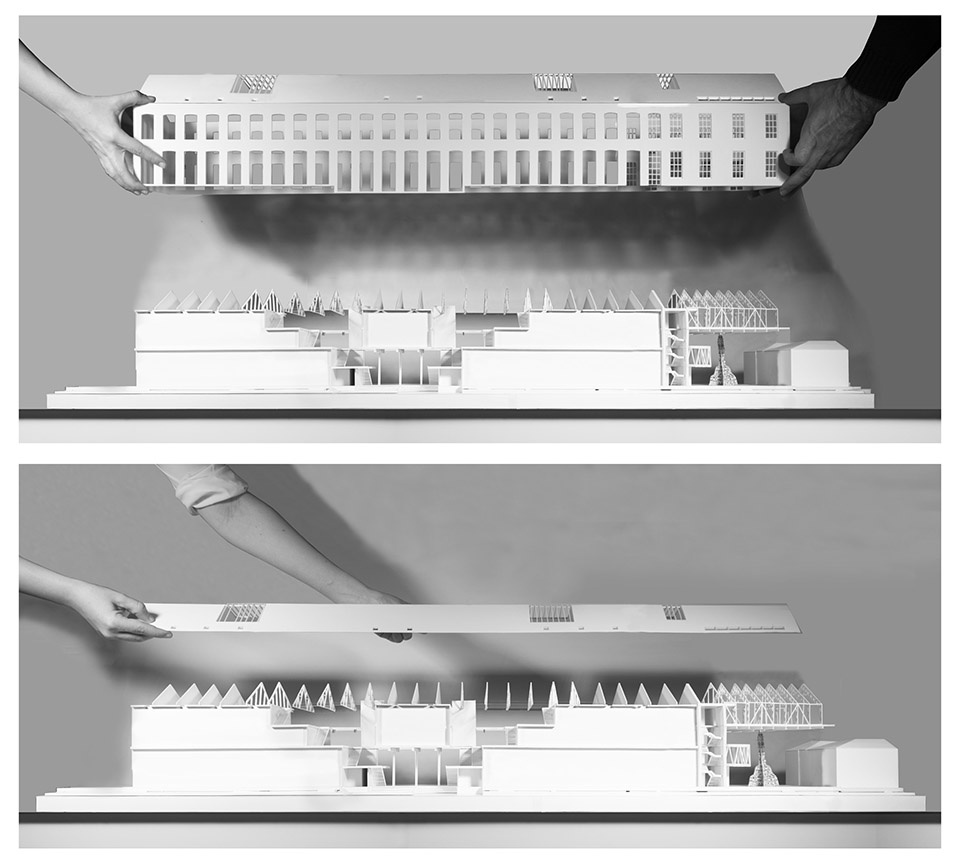 Transformation of the old thread storage building in a social housing complex by Roldan Berengue