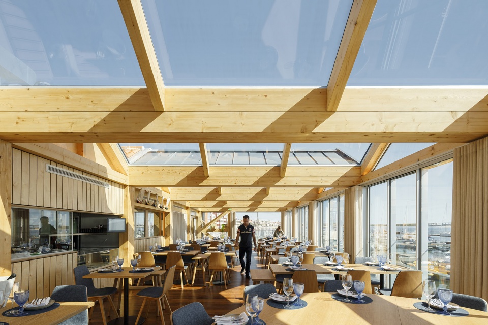 restaurante clube de vela by ferreira arquitectos