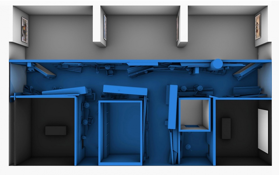 the blue base of the nine tiered china by zigeng wang