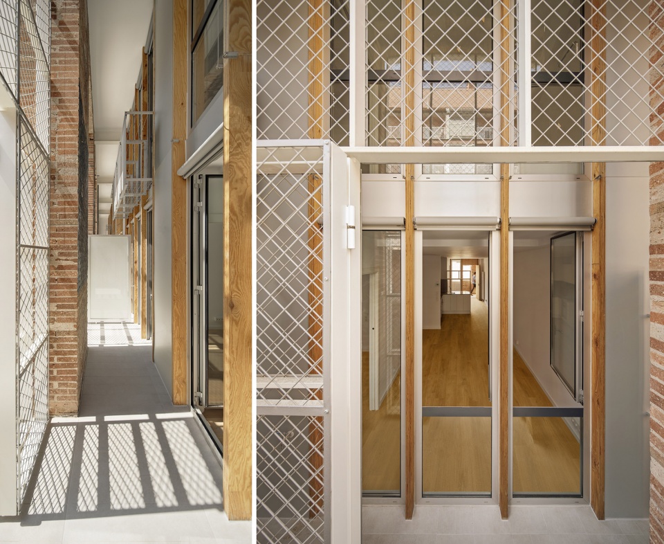 Transformation of the old thread storage building in a social housing complex by Roldan Berengue