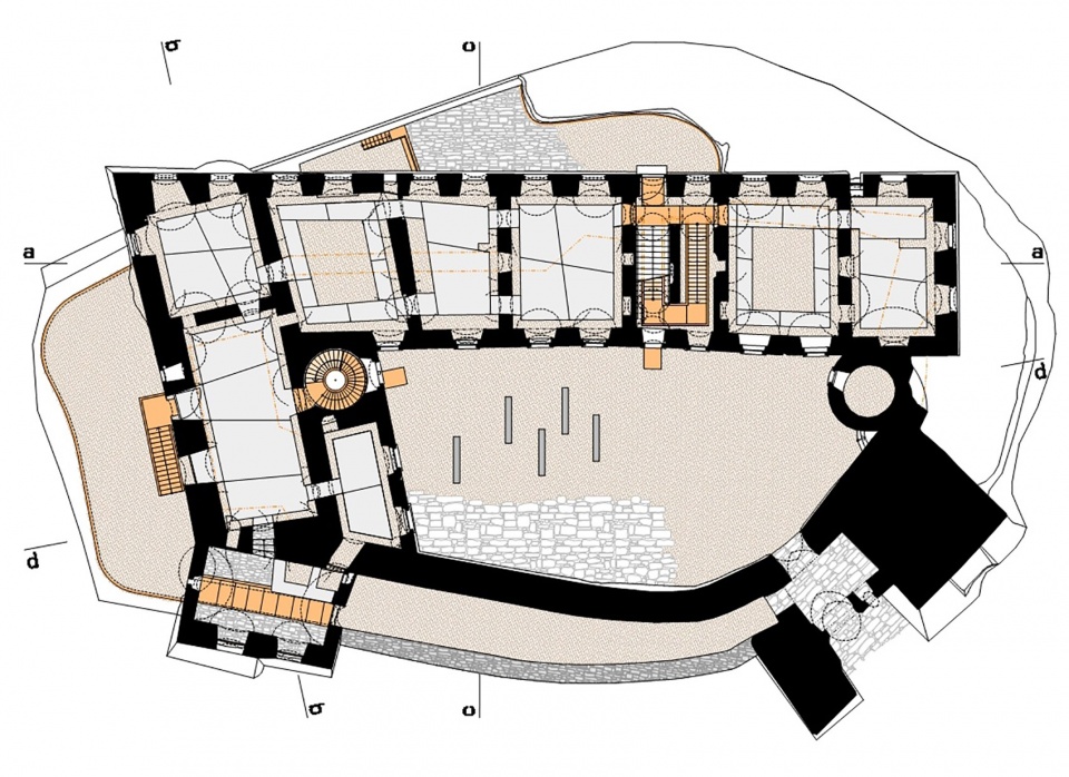 Helfstyn Castle Palace Reconstruction by atelier r