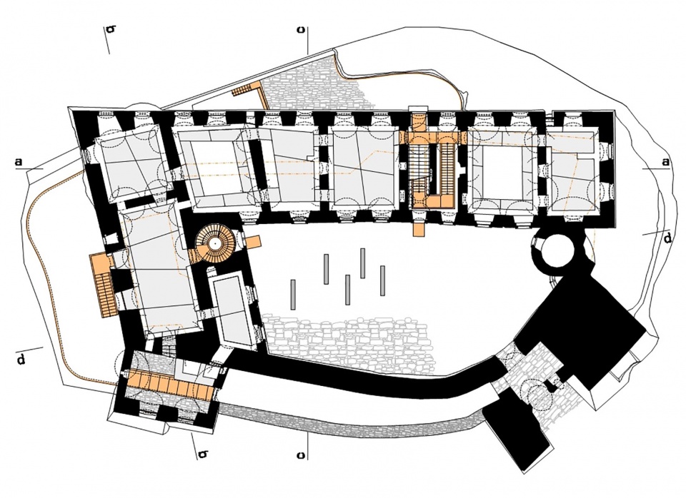 Helfstyn Castle Palace Reconstruction by atelier r