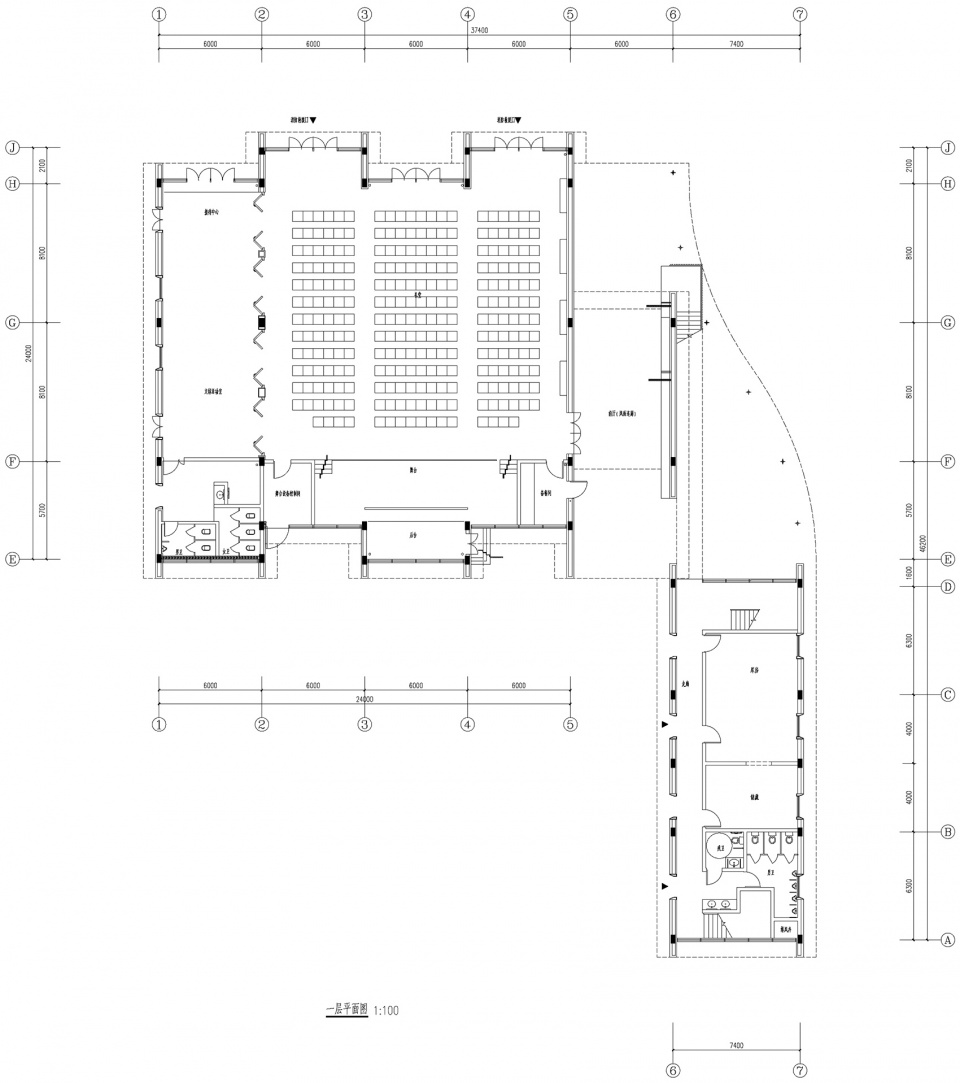 xiaowufen culture auditorium china by onedesign architecture landscape design