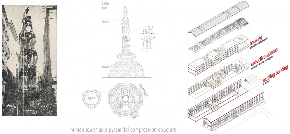Transformation of the old thread storage building in a social housing complex by Roldan Berengue 1