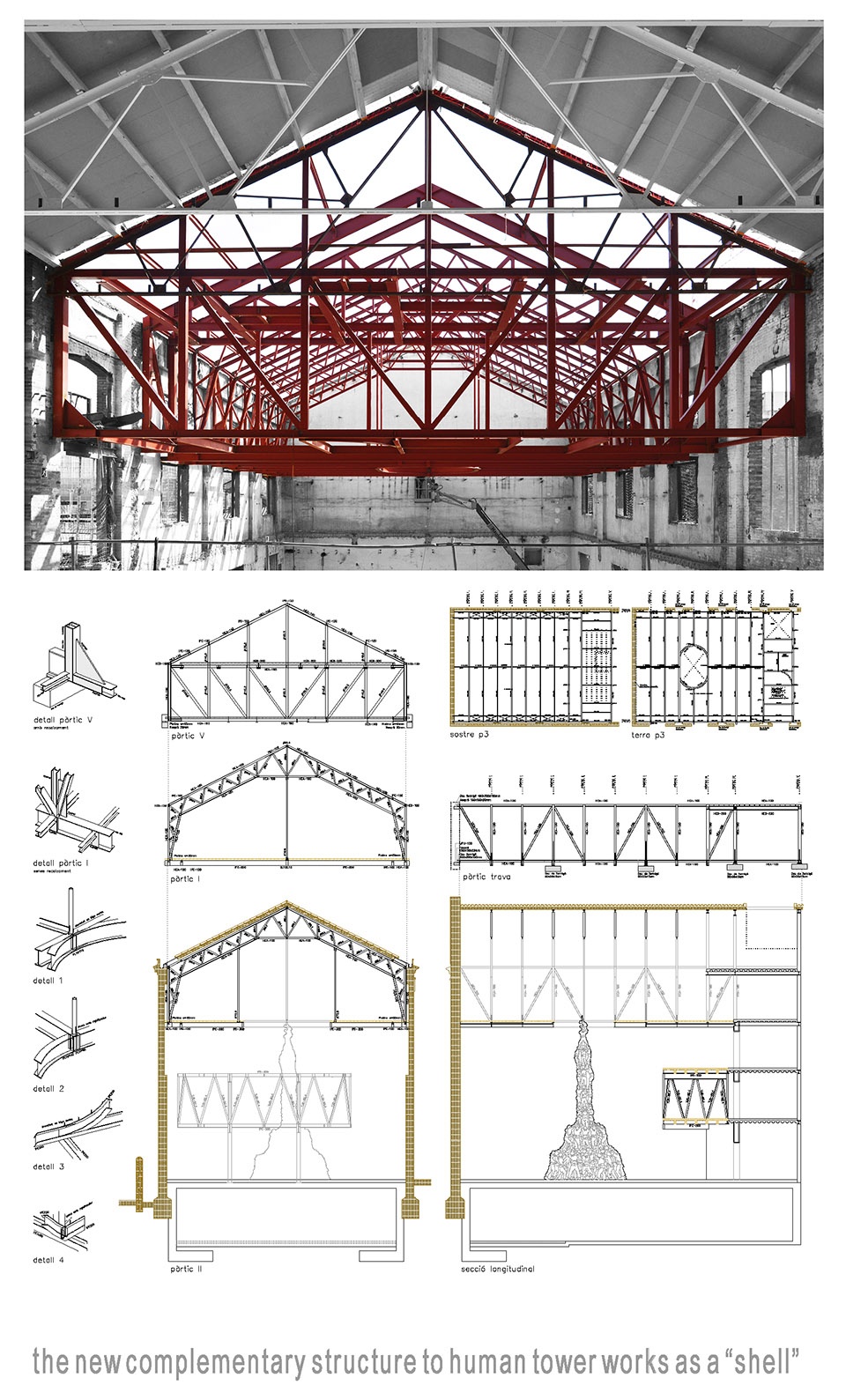 Transformation of the old thread storage building in a social housing complex by Roldan Berengue