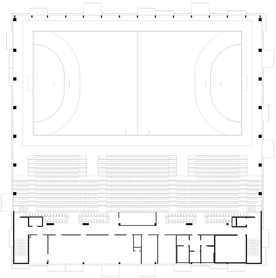 hatvan multifunctional sport and event hall by napur architect