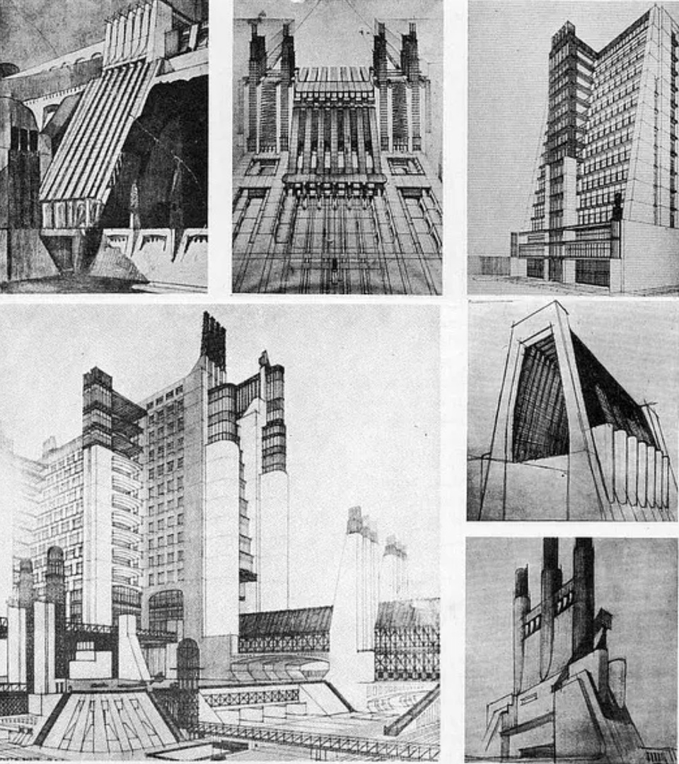 architecture staying on drawings