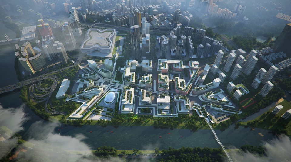 huanggang port area masterplan china by zaha hadid architects
