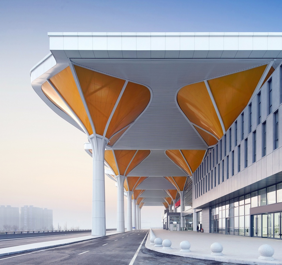 suizhou south railway station china by csadi