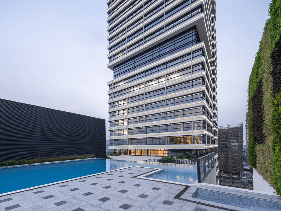 Modern office design for vip com China by gmp