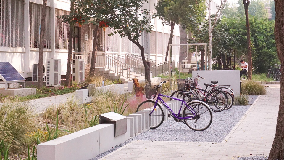 harvesting raingarden oasis in a high density campus china by hao zhang and kangfu zhuo