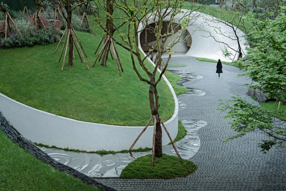 waterfront park of chongqing cultural tourism town china by change studio