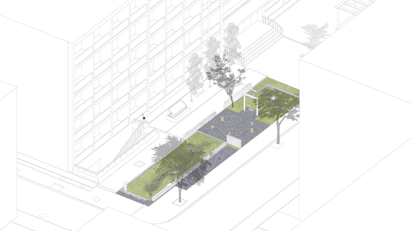 harvesting raingarden oasis in a high density campus china by hao zhang and kangfu zhuo