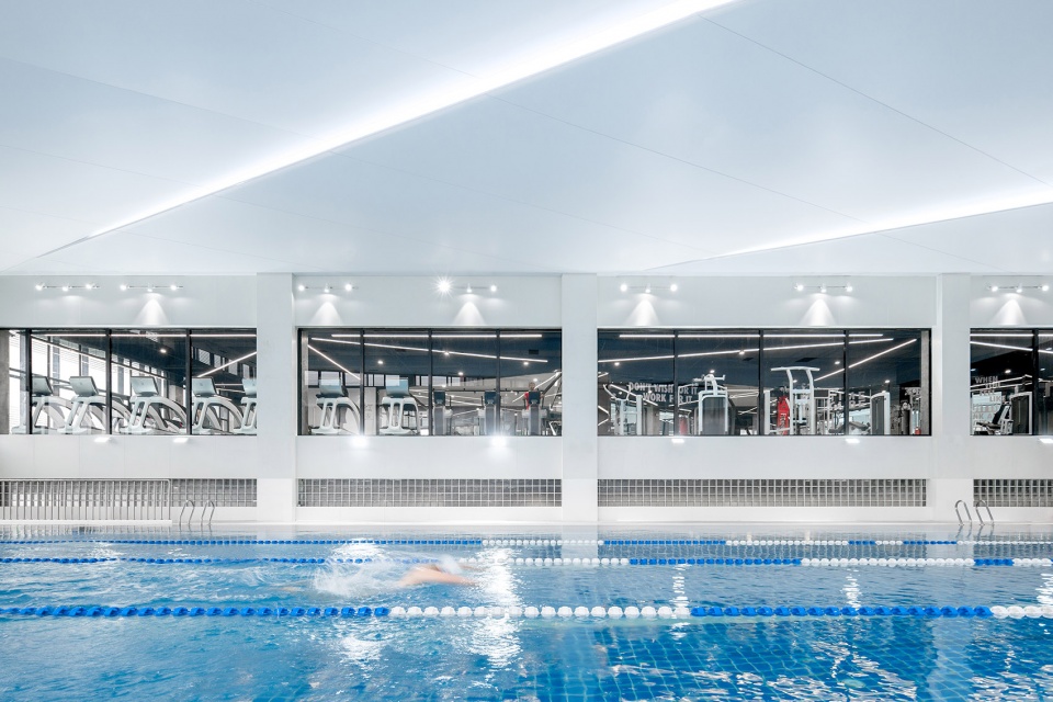 Chang Chun Time Cube Swimming Fitness Center China by STEPS architecture design