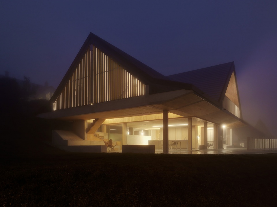 pavilion in the village by gus wustemann