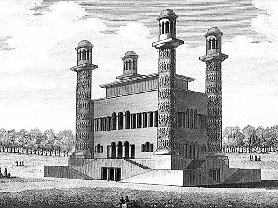 architecture staying on drawings