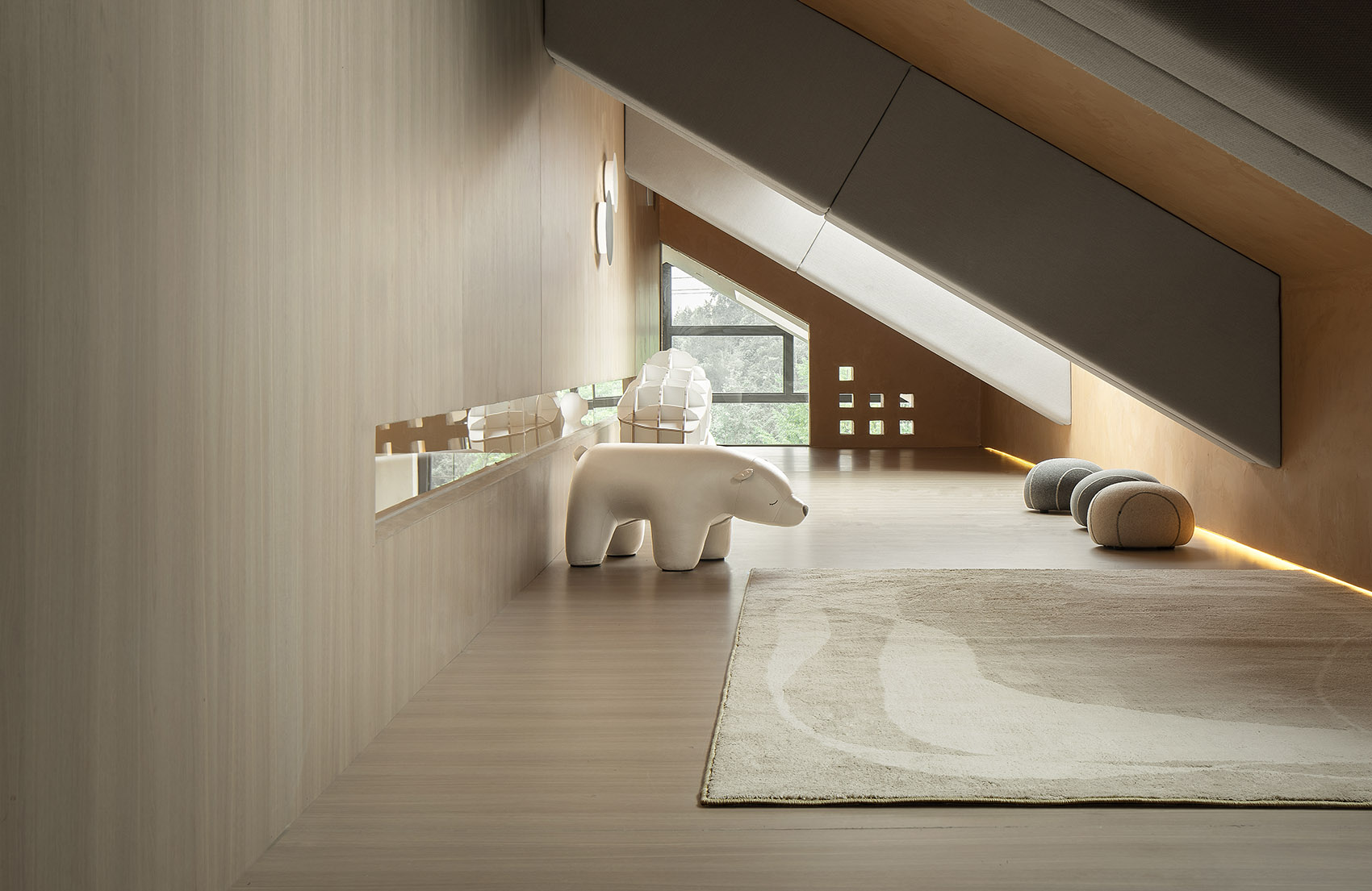 Pretty lodges built in mountains layering courtyard China by CC ARCHITECTURE SPACE