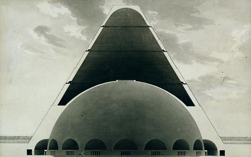 architecture staying on drawings