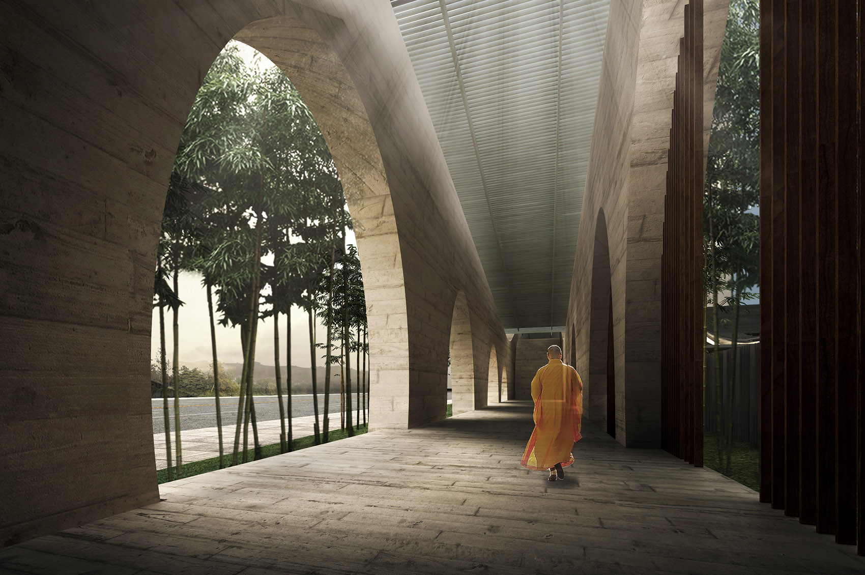 Shanghai Pudong Guoqing Temple By Shenzhen Multiarch Architectural