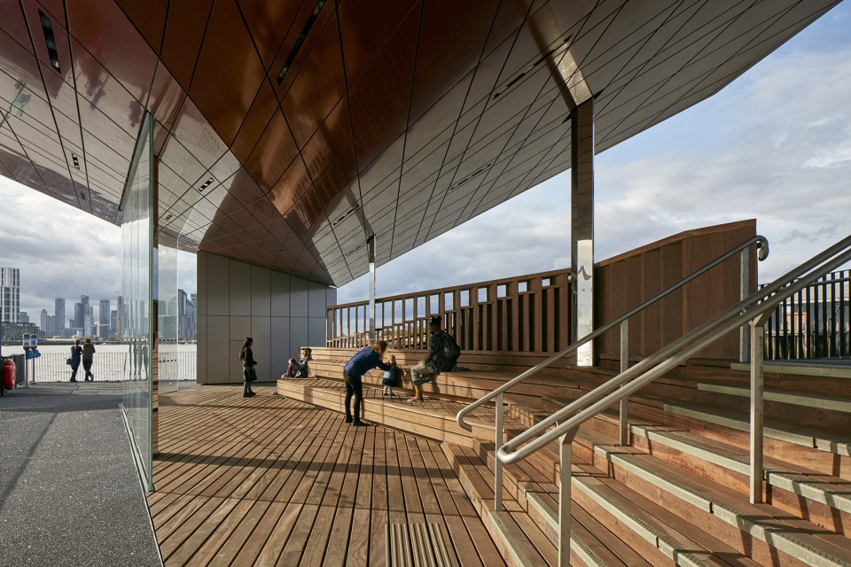 royal wharf pier by nex architecture