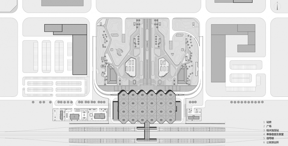 suizhou south railway station china by csadi
