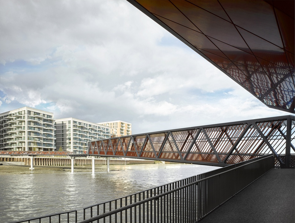 royal wharf pier by nex architecture