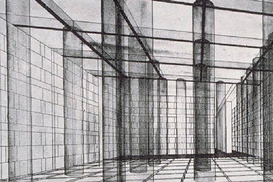 architecture staying on drawings