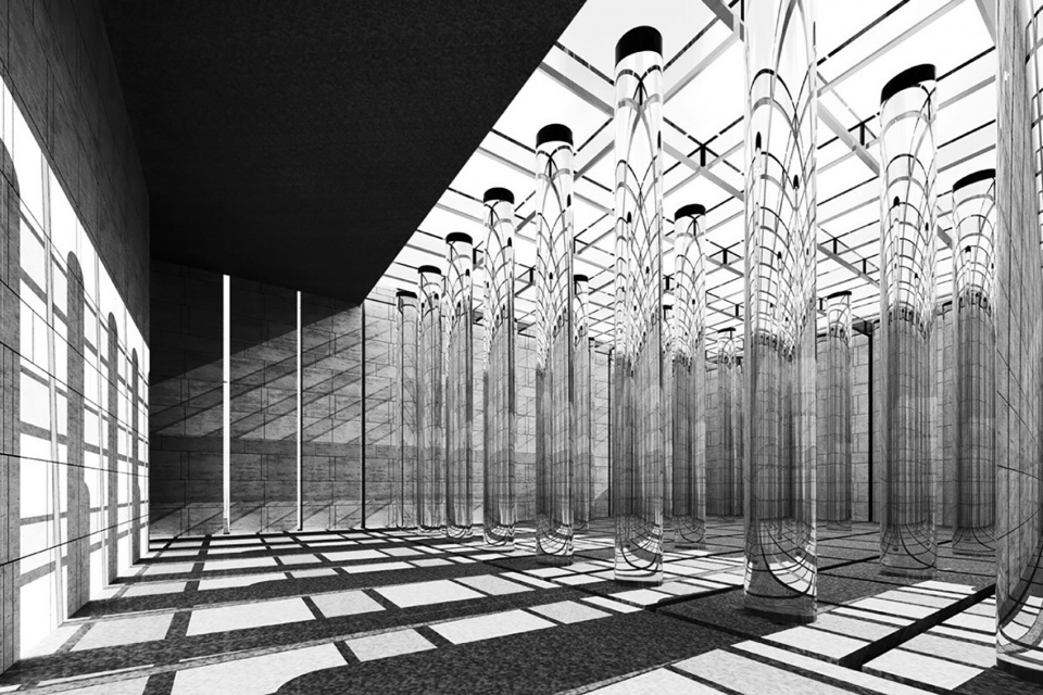 architecture staying on drawings