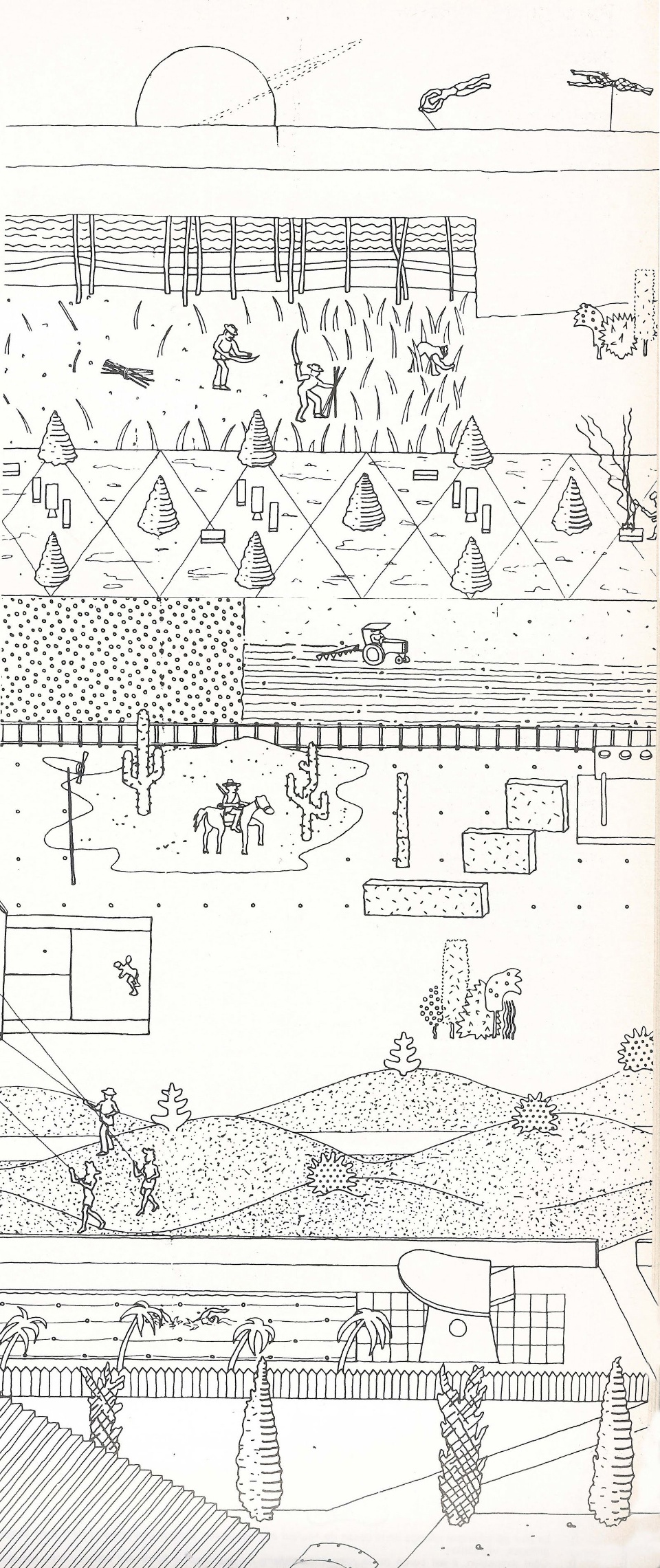 architecture staying on drawings