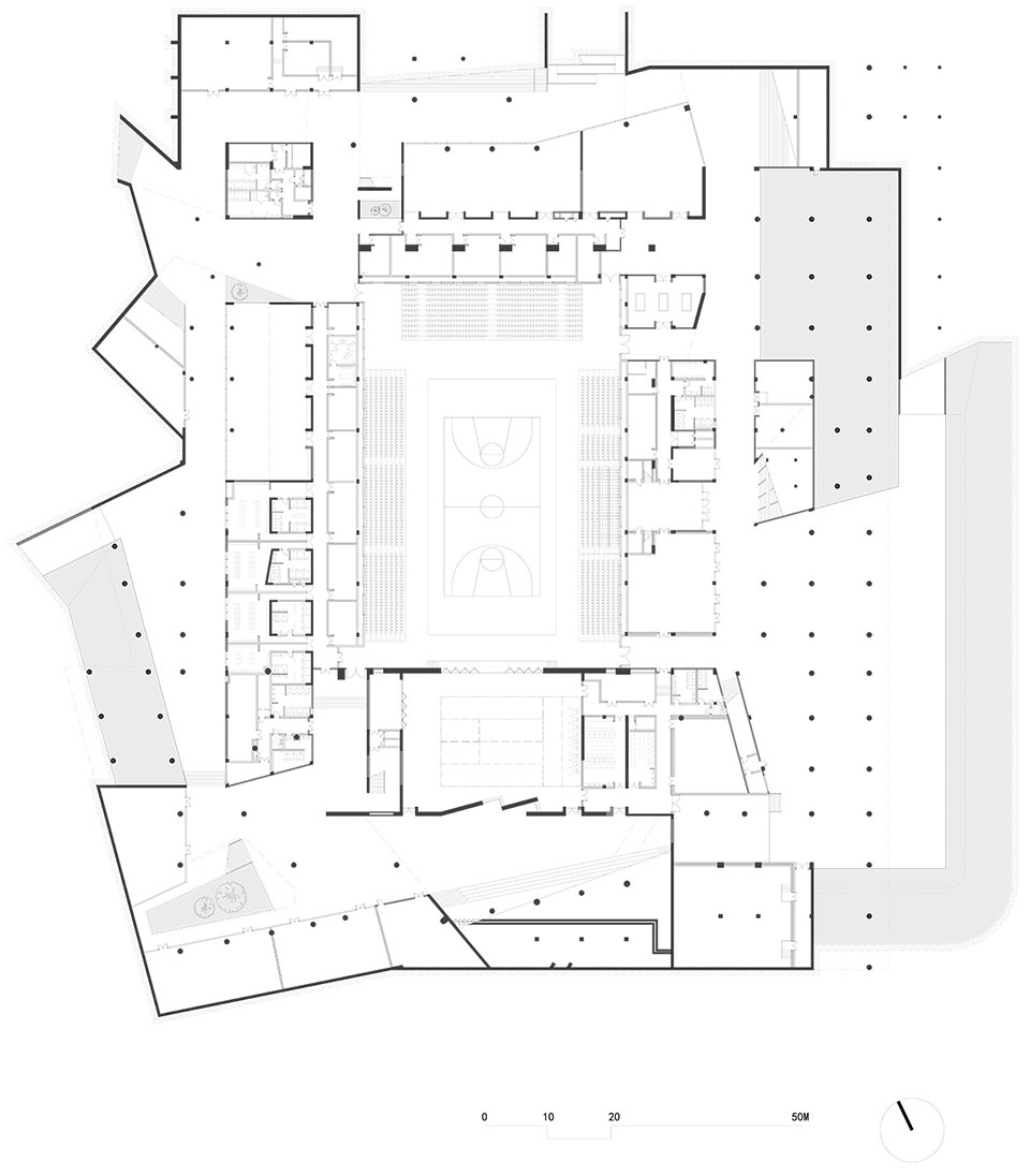 gymnasium in zhuhai campus sun yat sen university china by biadsc