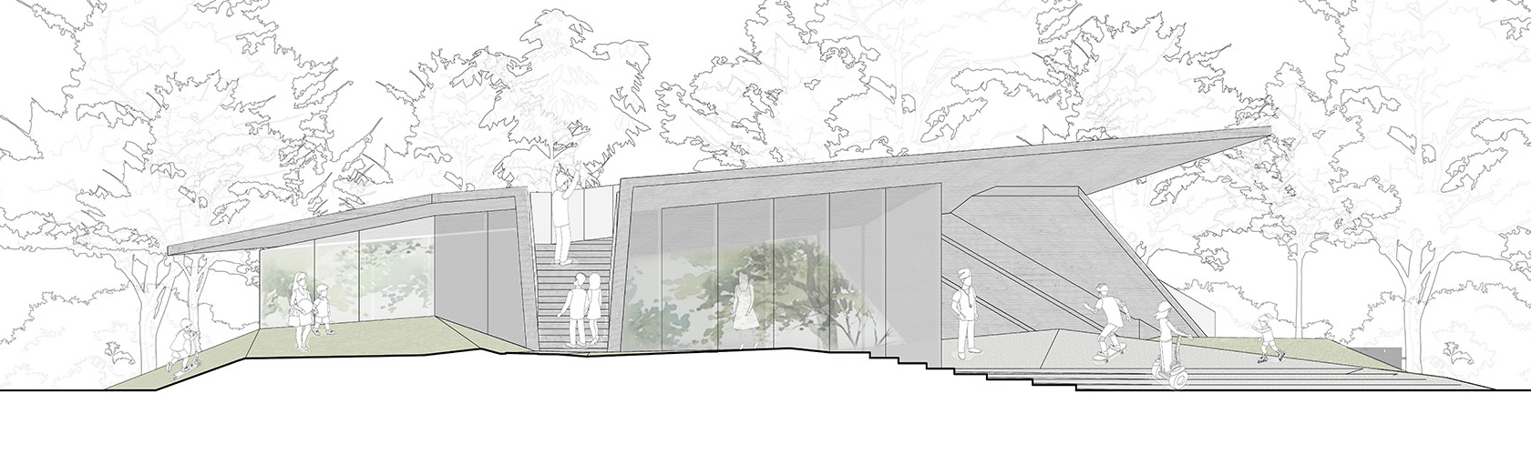 paper kite house design of the north gate of jiuzi park china by tjadoriginal design studio