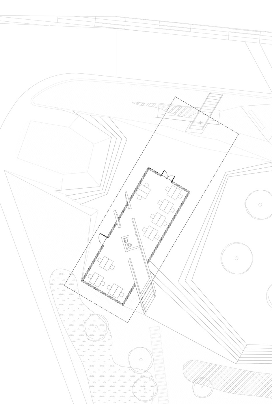 paper kite house design of the north gate of jiuzi park china by tjadoriginal design studio