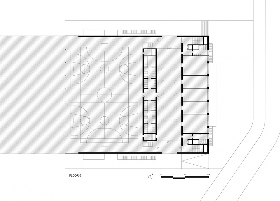 Multi Sport Pavilion And Classroom Complex Alberto Campo Baeza