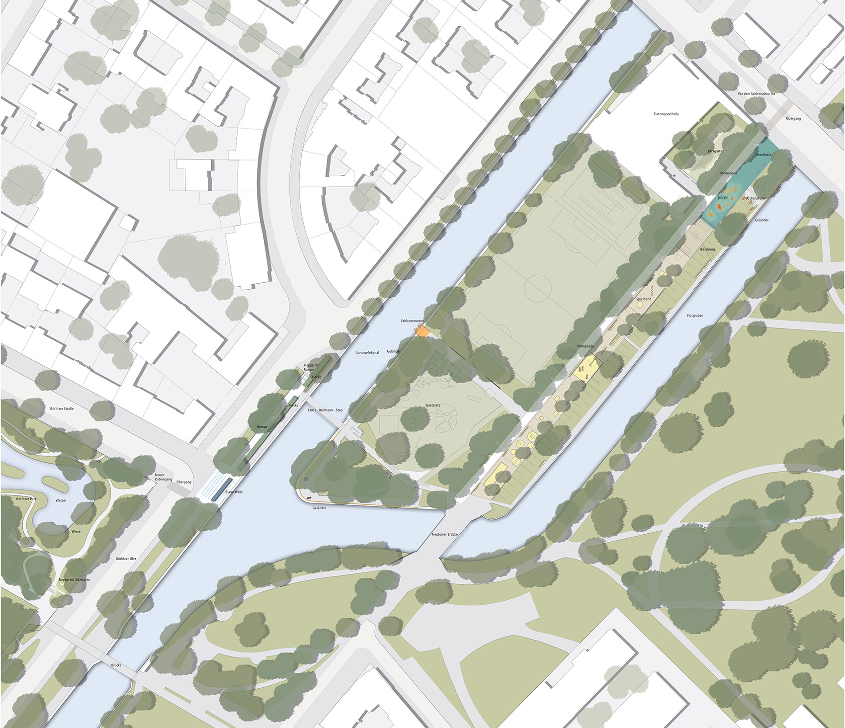 South Lohmuehleninsel Park, Berlin by Rehwaldt Landscape Architects - 谷德设计网