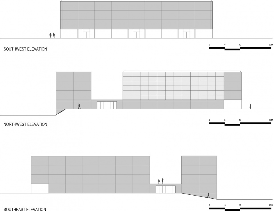 Multi Sport Pavilion And Classroom Complex Alberto Campo Baeza
