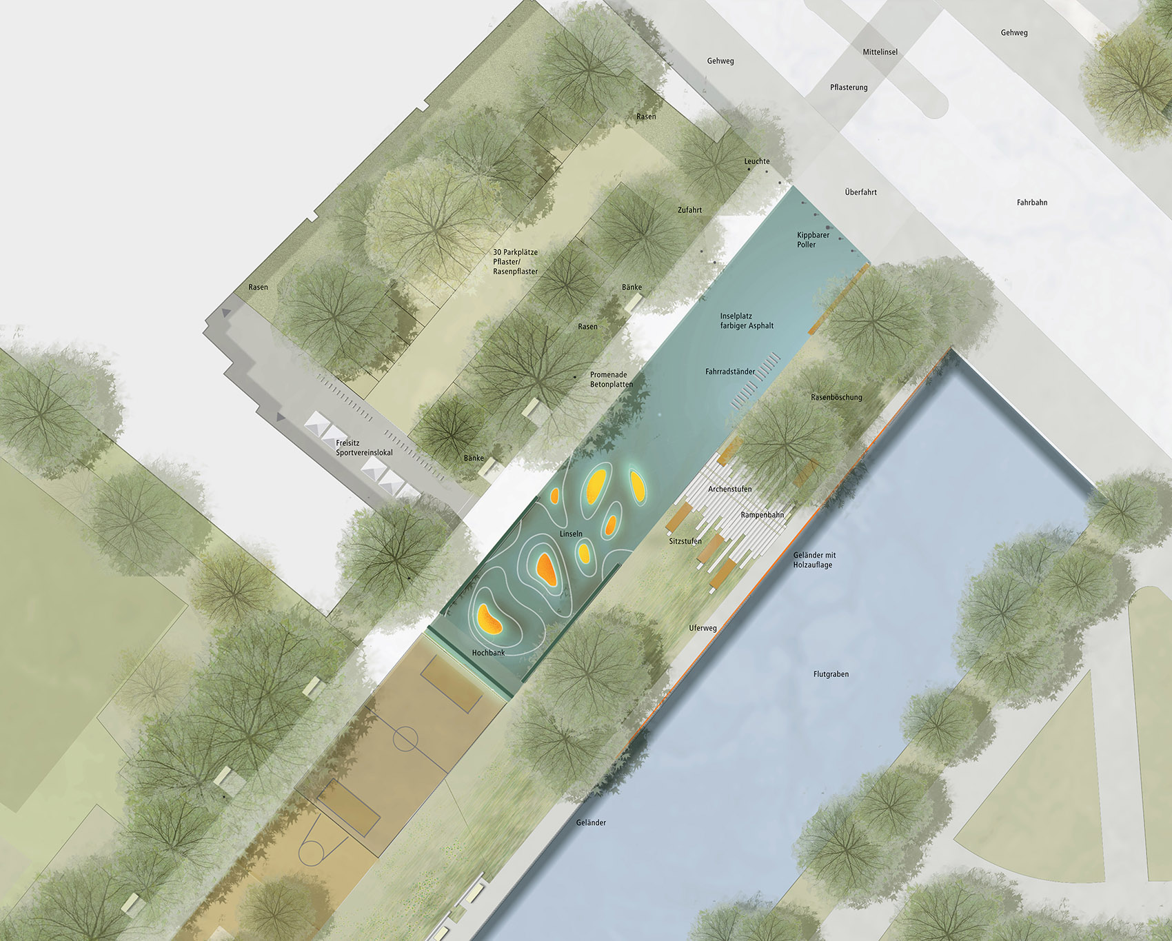 south lohmuehleninsel park berlin by rehwaldt landscape architects
