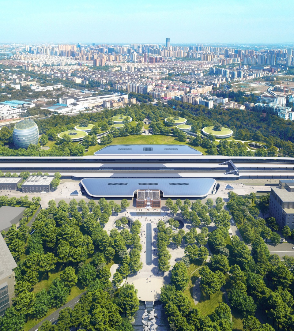 MAD Unveils Jiaxing s Train Station in the Forest
