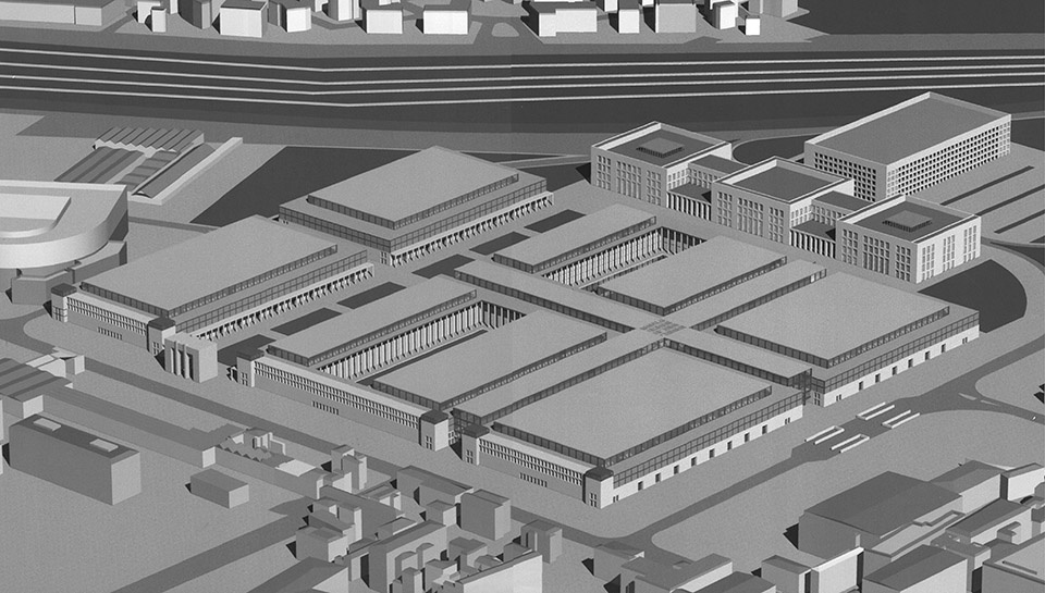 TWO EXHIBITION PAVILIONS FOR THE FAIR OF PADUA by Franco Stella