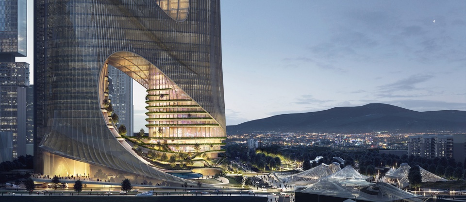 tower c at shenzhen bay super headquarters base winning proposal by zaha hadid architects