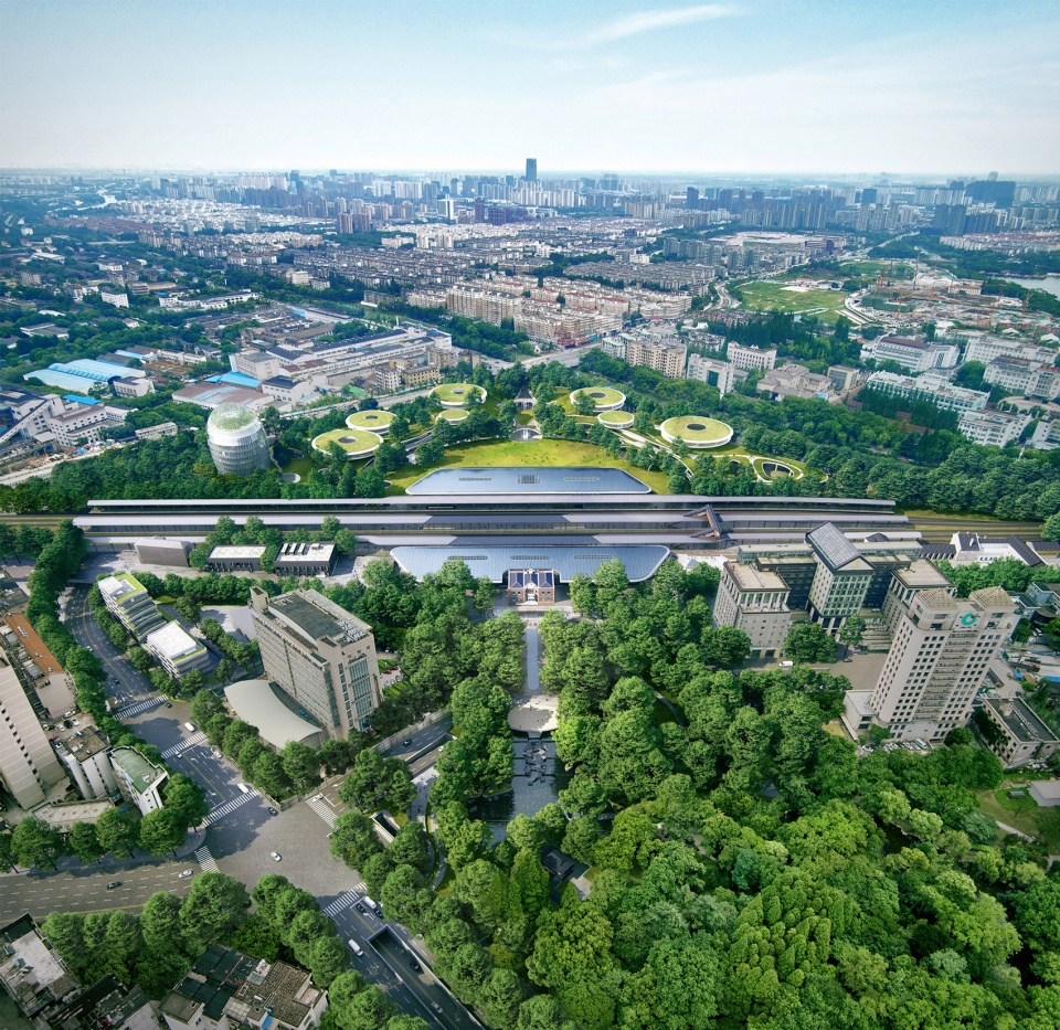 MAD Unveils Jiaxing s Train Station in the Forest