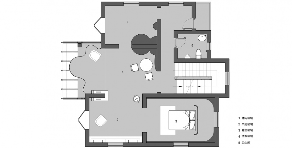 circulation mobius art space by mountain soil interior design