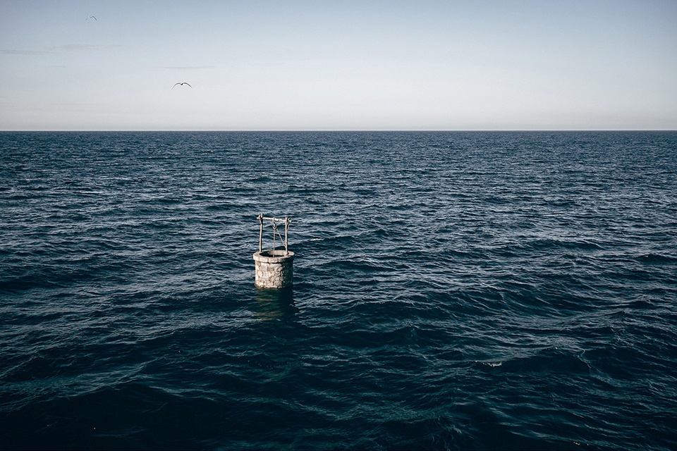 land adrift by pejac