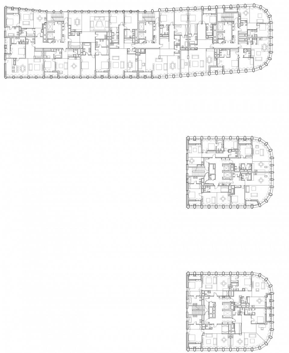kauchuk residential towers by meganom