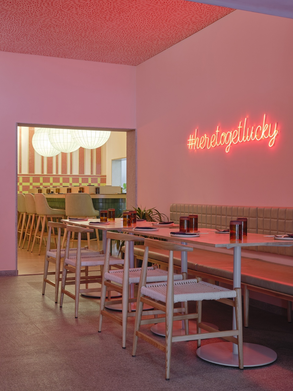 lucky chan sushi dimsum parlour by maia design studio